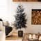 5ft. Artificial Halloween Real Touch Black Norfolk Pine Christmas Tree with Natural Look